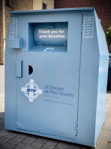 The SVP Clothes Bank, located in Cathedral House Car Park